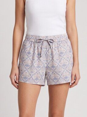 NWT Splendid Collection Women Boho Damask Floral Gauze Cotton Shorts Medium